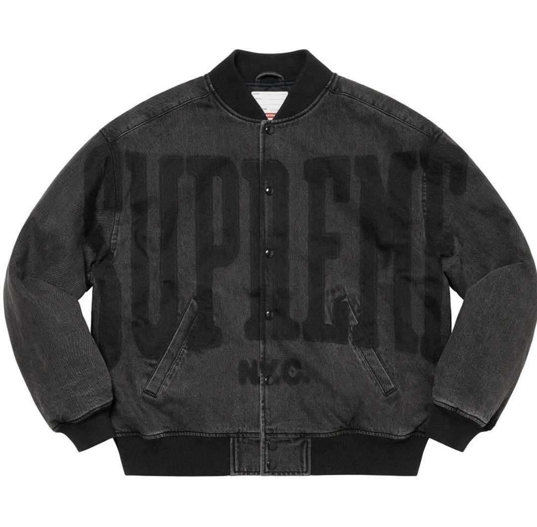 Supreme Washed Knockout Denim Varsity