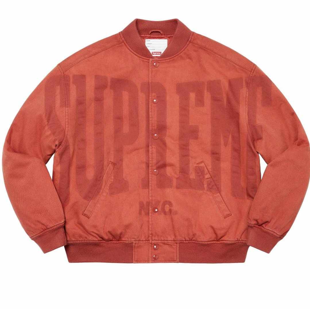 Supreme Washed Knockout Denim Varsity